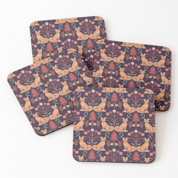 Item preview, Scandi Christmas Foxes designed and sold by Coastal Garden Design Studio.
