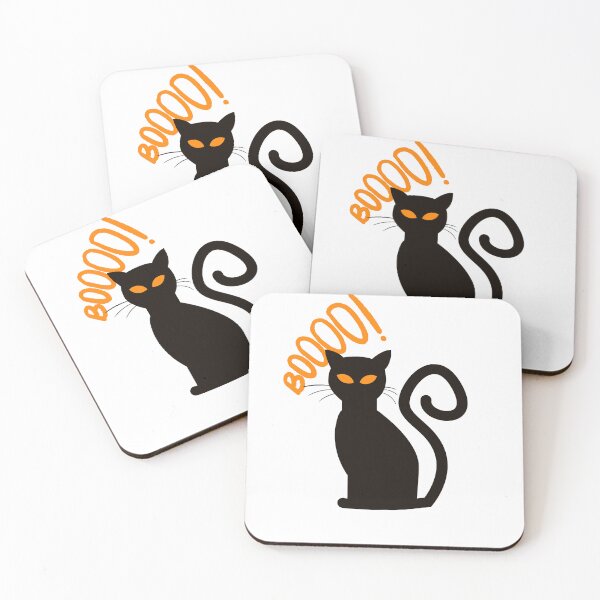 Item preview, Halloween cat Character Collection - Get Your 'Boooo!' Designs on Redbubble! designed and sold by MiszungART.