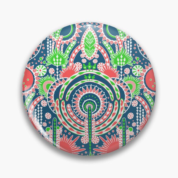 Item preview, Floral Folk Style Stylization, Emerald Red Version designed and sold by Alex  Blud.