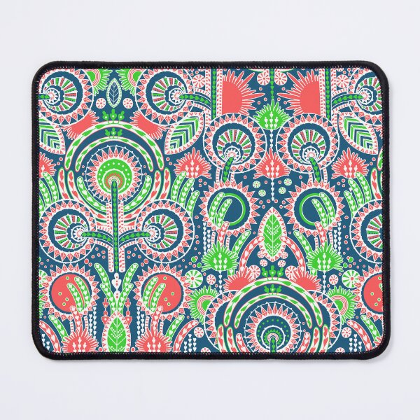 Item preview, Floral Folk Style Stylization, Emerald Red Version designed and sold by Alex Blud.