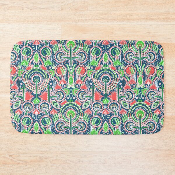 Item preview, Floral Folk Style Stylization, Emerald Red Version designed and sold by Alex  Blud.