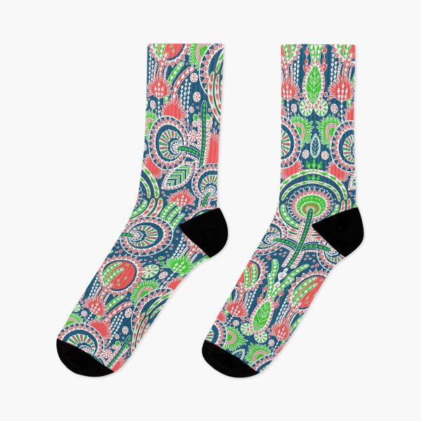 Item preview, Floral Folk Style Stylization, Emerald Red Version designed and sold by Alex  Blud.