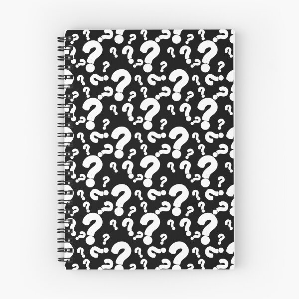 Item preview, Black White Question Mark Pattern designed and sold by PatternTitan.