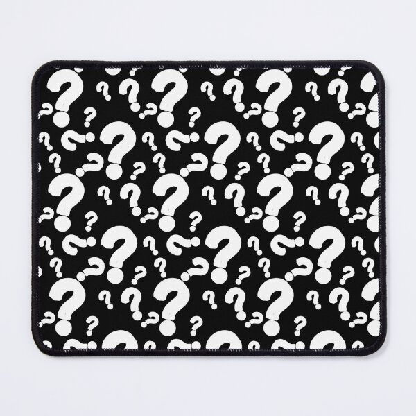 Item preview, Black White Question Mark Pattern designed and sold by PatternTitan.