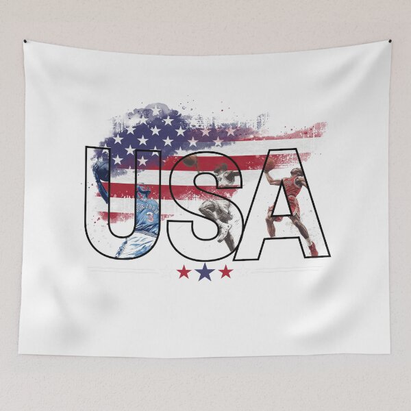Item preview, USA basketball with multiple players designed and sold by Micapox.