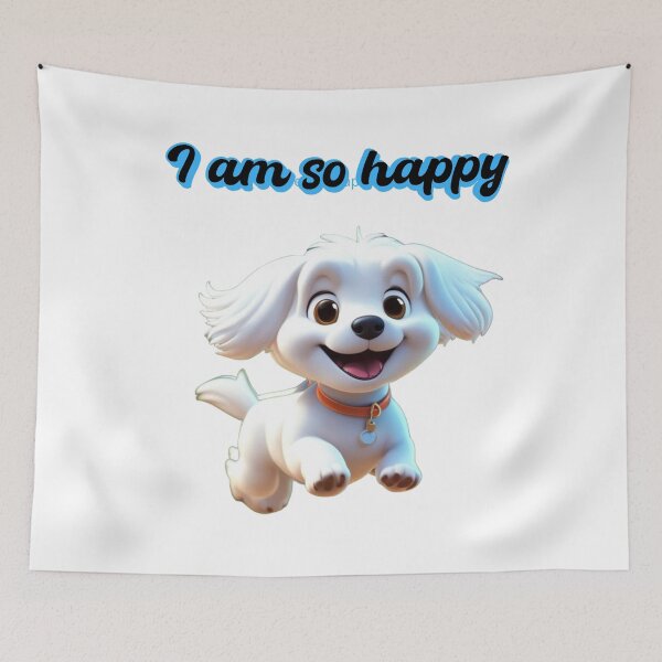 Item preview, happy dog designed and sold by AImarioart.