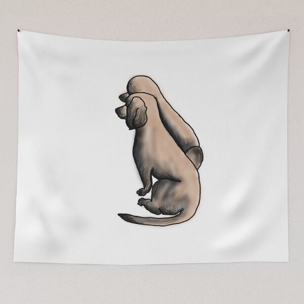 Item preview, Two dogs sitting together designed and sold by Nuynuyshop.