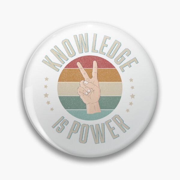 Item preview, Knowledge is Power Positive Affirmation Knowledge is Power Motivational Quote designed and sold by Sandra Brezina.