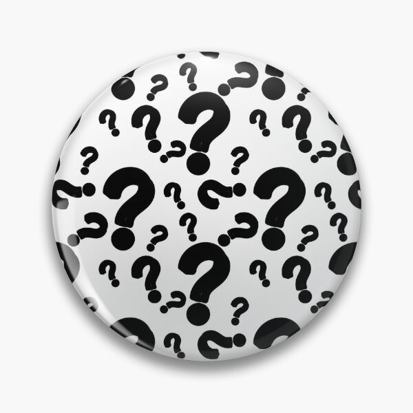 Item preview, White Black Question Mark Pattern designed and sold by PatternTitan.