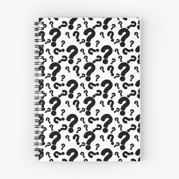 Item preview, White Black Question Mark Pattern designed and sold by PatternTitan.