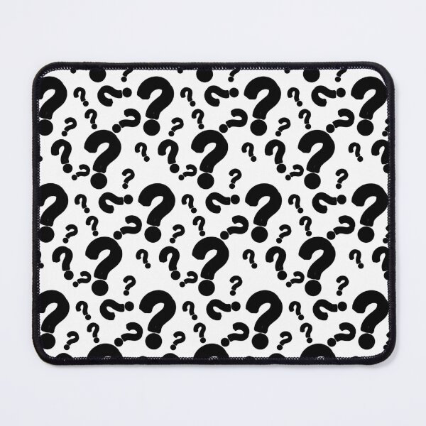 Item preview, White Black Question Mark Pattern designed and sold by PatternTitan.