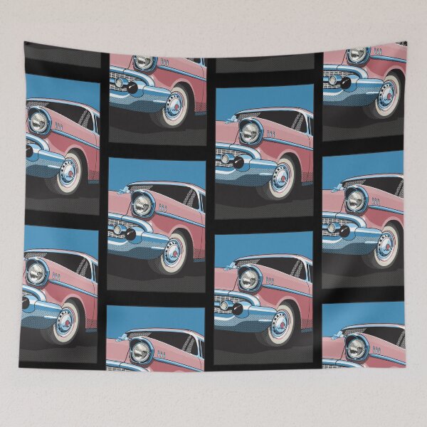 Artikelvorschau, 57 Chevy in Koralle entworfen und verkauft von candc-retro.