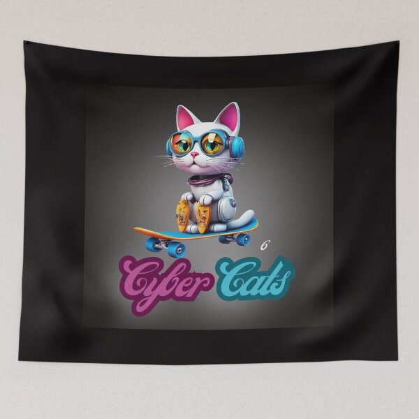 Item preview, Cyber Cats - Cyber Cat 6 designed and sold by Monika Turemka.