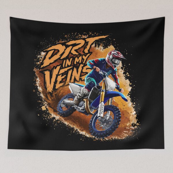 Item preview, Dirt Bike Motocross Motorcycle - "Motocross Mania: Dirt Bike Adventure" designed and sold by stickercuffs.