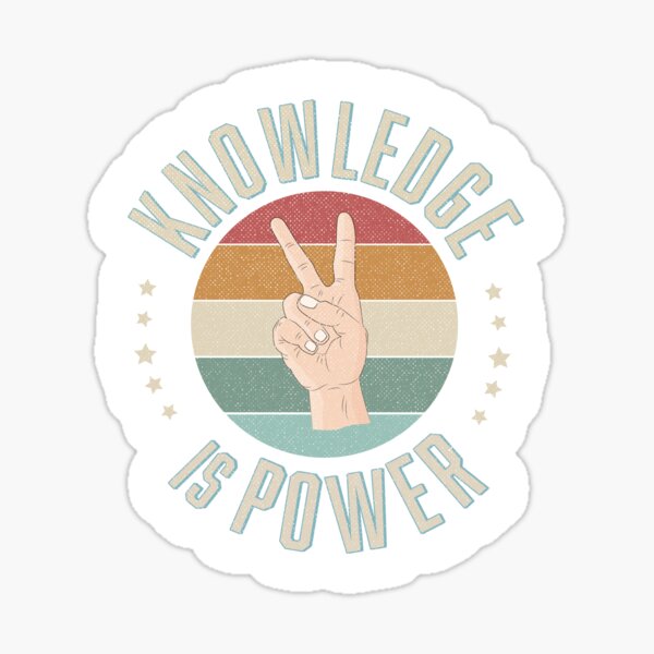 Item preview, Knowledge is Power Positive Affirmation Knowledge is Power Motivational Quote designed and sold by Sandra Brezina.