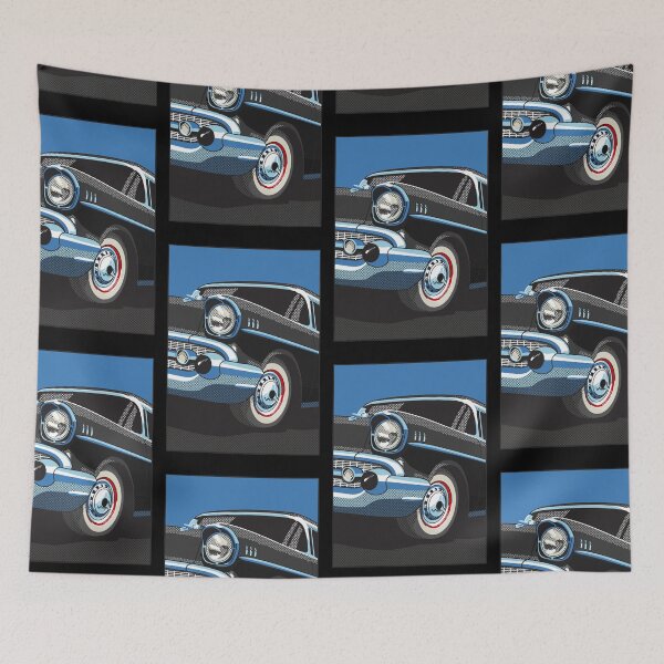 Artikelvorschau, 57 Chevy in Schwarz entworfen und verkauft von candc-retro.