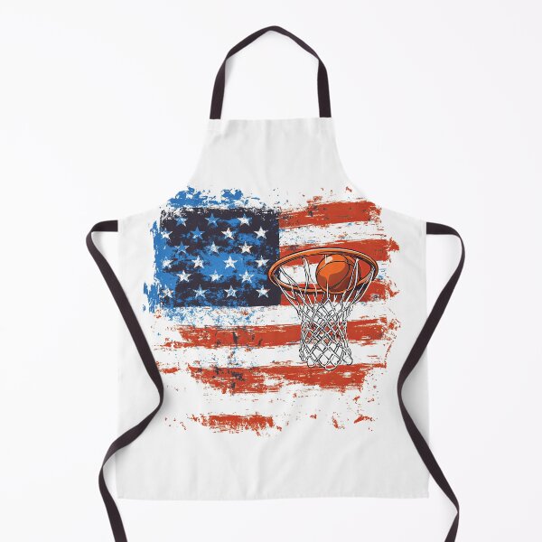 Item preview, basketball hoop with abstract background of united states of america flag designed and sold by Micapox.