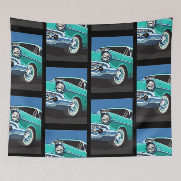 Artikelvorschau, 57 Chevy in Türkis entworfen und verkauft von candc-retro.