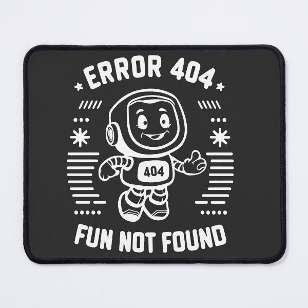 Item preview, Robot Error 404 Fun Not Found designed and sold by WhimsyVox.