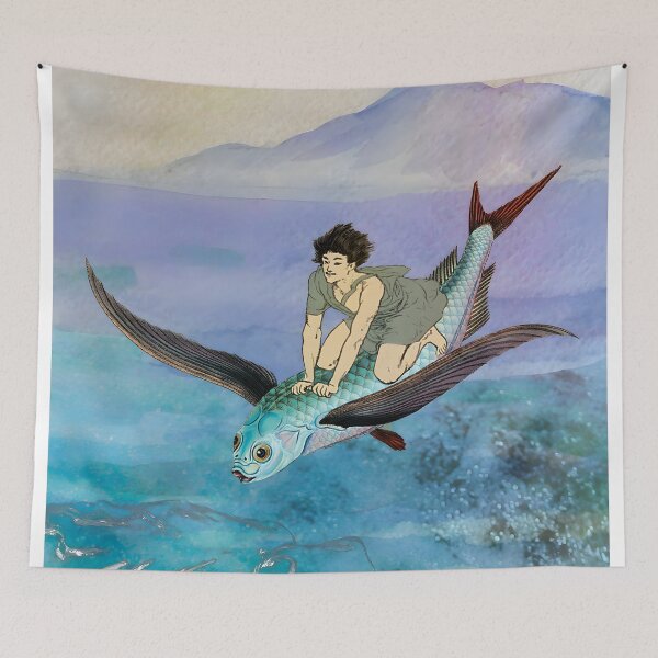 Item preview, WOD Chariot Adventure Journey Freedom Ocean Flying Fish  designed and sold by SoulscapeStudio.