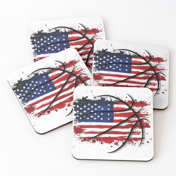 Item preview, fusion of the usa flag with a basketball designed and sold by Micapox.