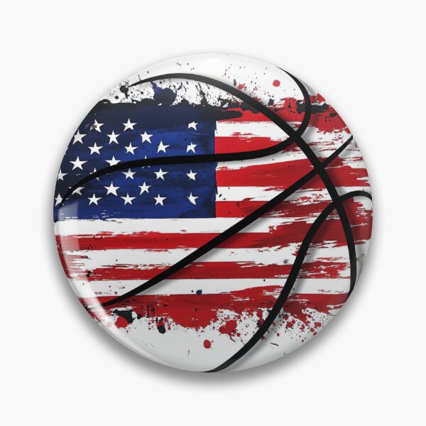 Item preview, fusion of the usa flag with a basketball designed and sold by Micapox.