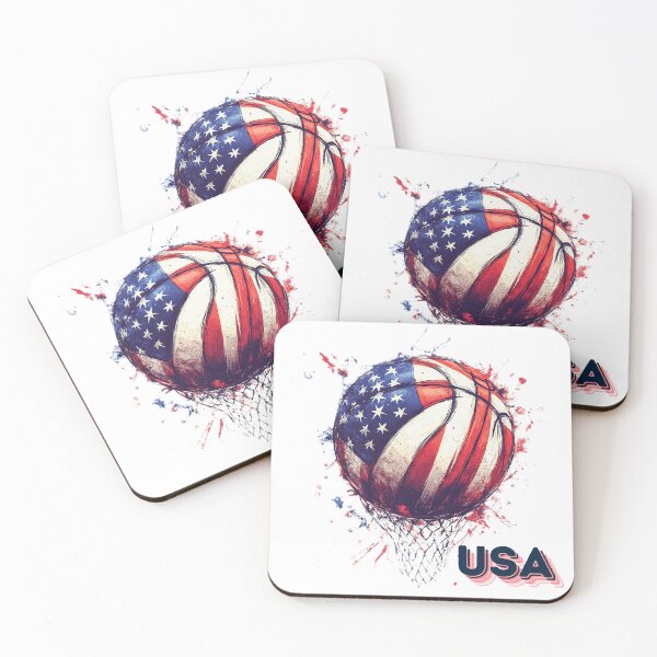 Item preview, Basketball ball inspired by the USA flag designed and sold by Micapox.