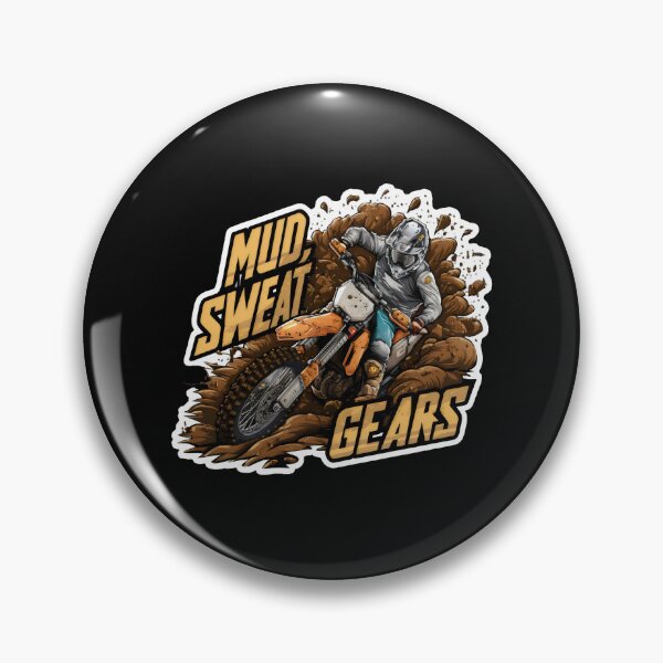 Item preview, Dirt Bike Motocross Motorcycle -"MX Madness: Embrace the Dirt" designed and sold by stickercuffs.