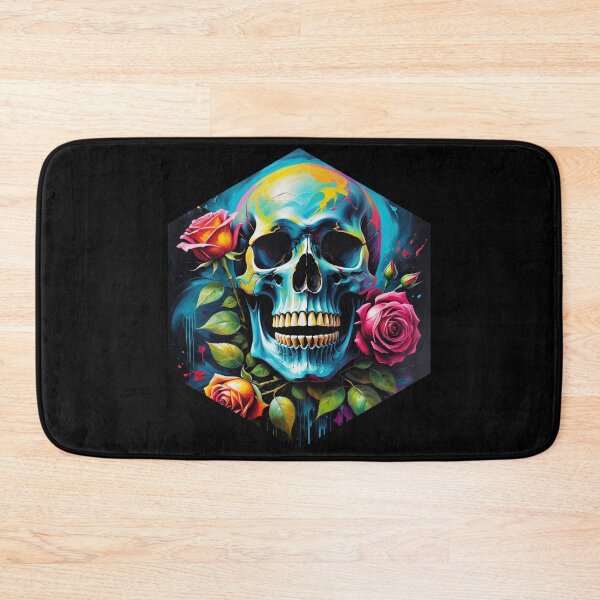 Item preview, Skull and Rose Oil Painting designed and sold by AbsoluteA.