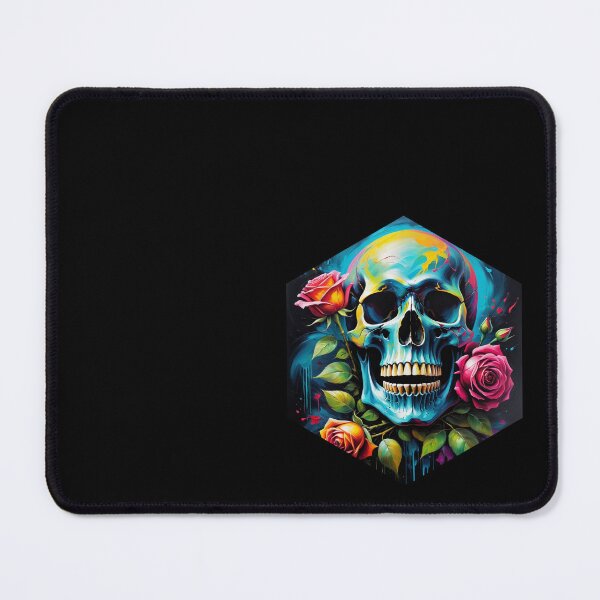Item preview, Skull and Rose Oil Painting designed and sold by AbsoluteA.