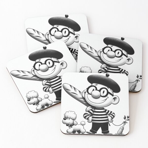Item preview, French Cartoon Character with Poodle designed and sold by Peter-Pan-S.