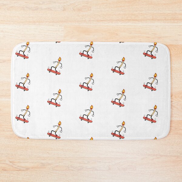 Item preview, Flaming matchstick on skateboard designed and sold by rasagamastore.
