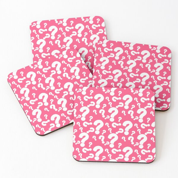 Item preview, Pink White Question Mark Pattern designed and sold by PatternTitan.
