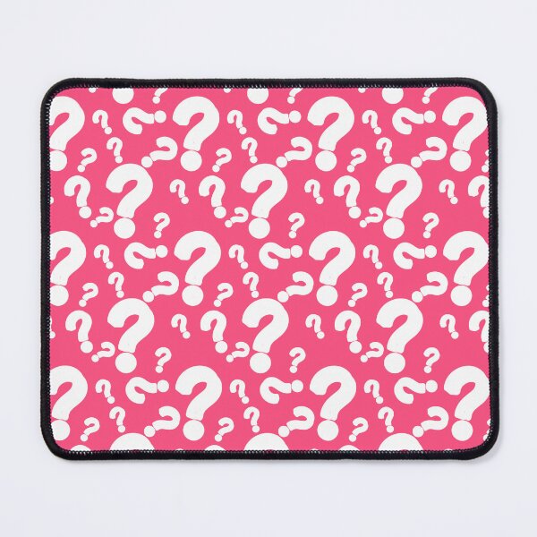 Item preview, Pink White Question Mark Pattern designed and sold by PatternTitan.