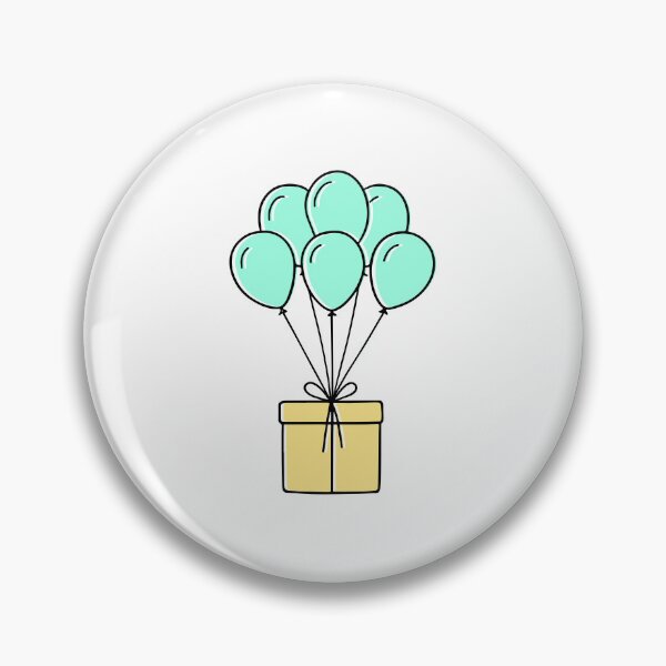 Item preview, Box package with flying balloons designed and sold by rasagamastore.