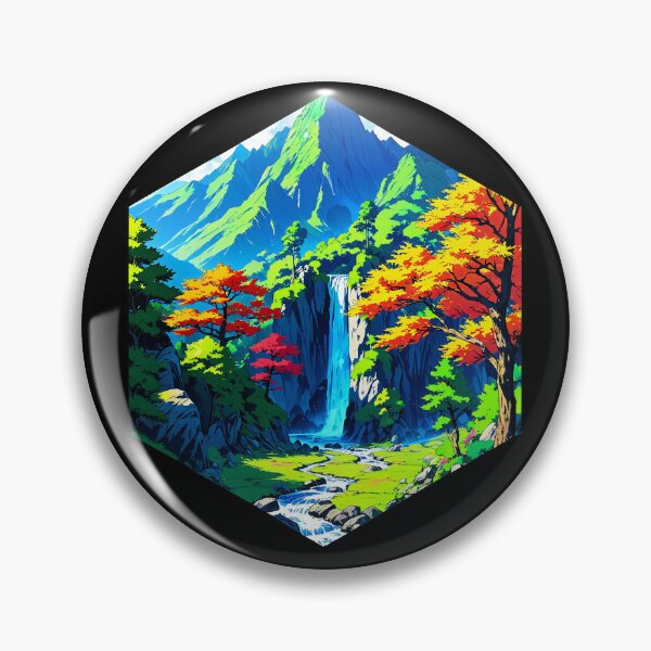Item preview, Peaceful Anime Mountain designed and sold by AbsoluteA.