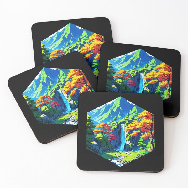 Item preview, Peaceful Anime Mountain designed and sold by AbsoluteA.