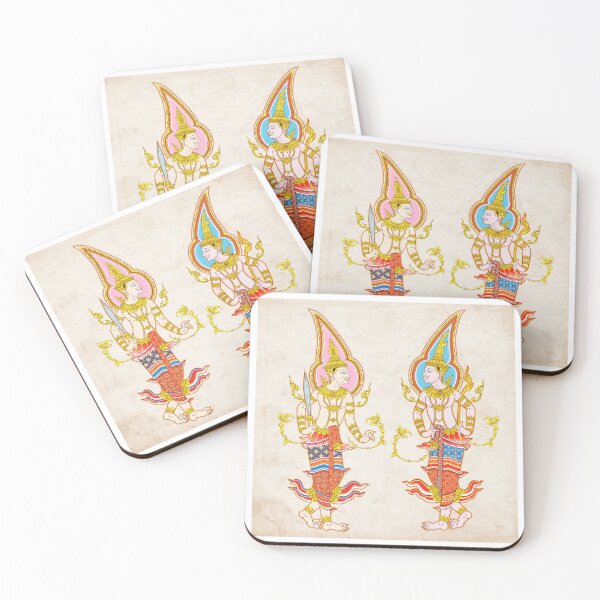 Item preview, Traditional Thai art depicting mythical figures in detail designed and sold by ArtTodayShop.