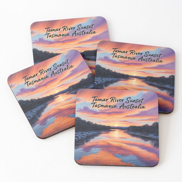 Item preview, Tamar River Sunset Tasmania Australia designed and sold by MysticalSVK.