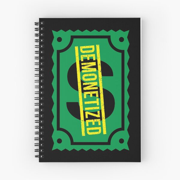 Item preview, Demonetized - content creator | vlogger | video editor funny design designed and sold by Unpopular Designs.