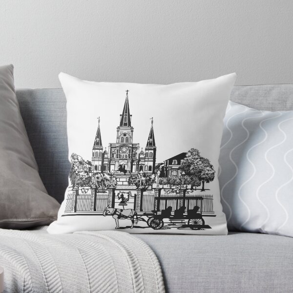 New Orleans, Louisiana Throw Pillow