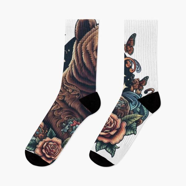 Item preview, Bear And Flowers designed and sold by deniz kaya.