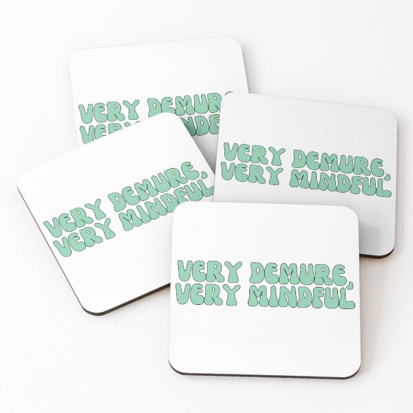 Item preview, Very Demure, Very mindful groovy green font designed and sold by limitLIS.