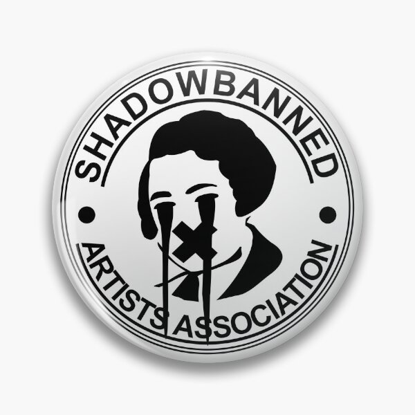 Item preview, Shadowbanned Artists Association - Black Logo designed and sold by vanVanEs.