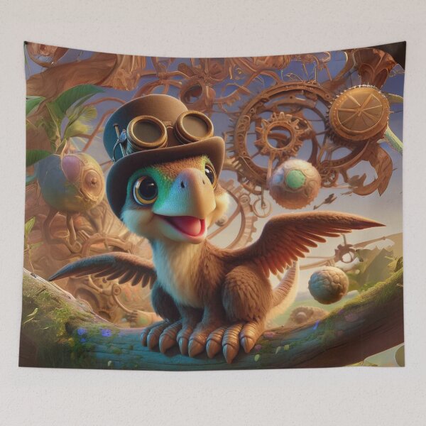 Item preview, Steampunk Archaeopteryx designed and sold by Sillytoe.