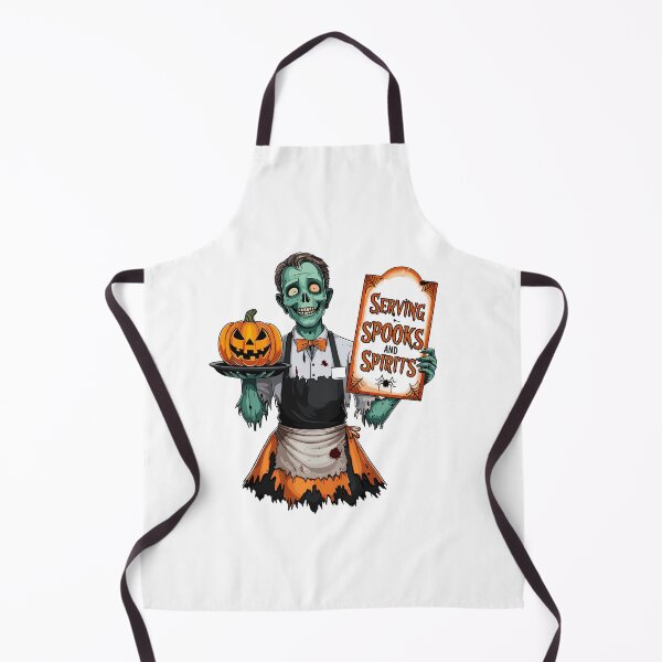 Item preview, Halloween Waiter Serving Spooks and Spirits designed and sold by MaateoDesign.