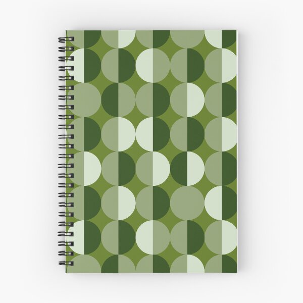 Item preview, Retro half-circles monochrome green designed and sold by Dana Du.