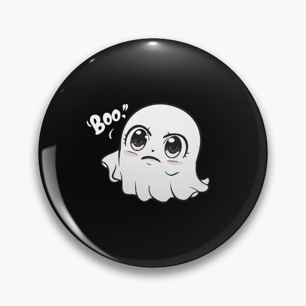Item preview, Kawaii Ghost of Disappointment with "BOO" Quote  designed and sold by Witcrafters.