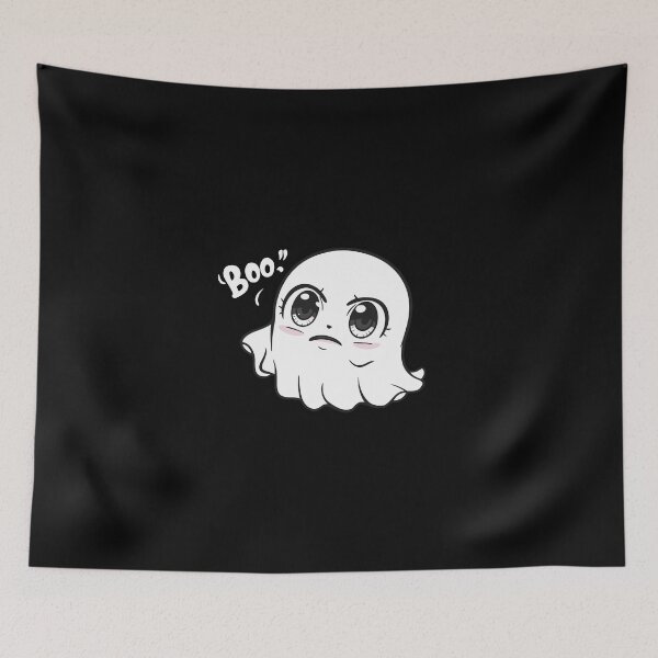 Item preview, Kawaii Ghost of Disappointment with "BOO" Quote  designed and sold by Witcrafters.