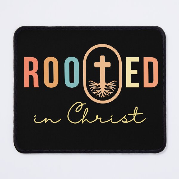 Item preview, Rooted In Christ,Boho Christian Bible Verse, Christian Women's Bible Verse Design, Christian Men's Bible Verse Quotes designed and sold by mattlee20.